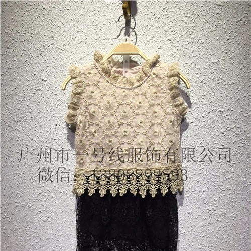 丫丫兔童装过季尾货夏款白色绅士领结短袖衬衣特价批发图4