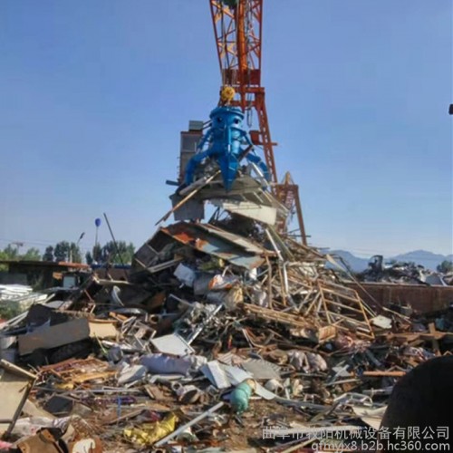 行吊带的抓钢机 液压起重抓斗 四瓣液压旋转抓钢机图4