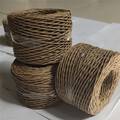 打孔绳牛皮纸绳  自然色吊带绳批发 可定制彩色纸绳 通达纸业