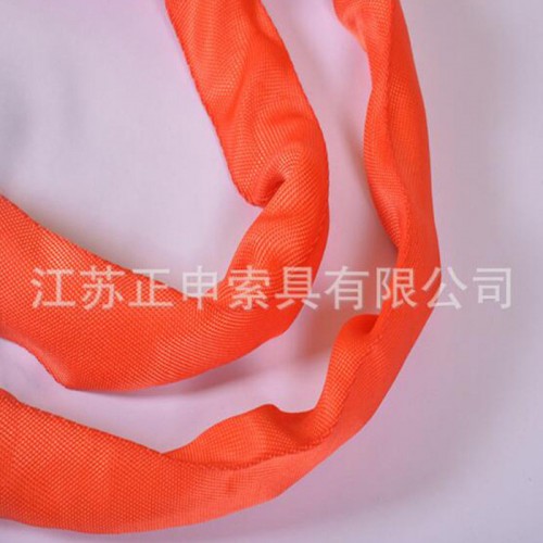 正申厂家批发大吨位柔性吊带 彩色柔性吊带 环状柔性吊装带 两头扣吊带图2