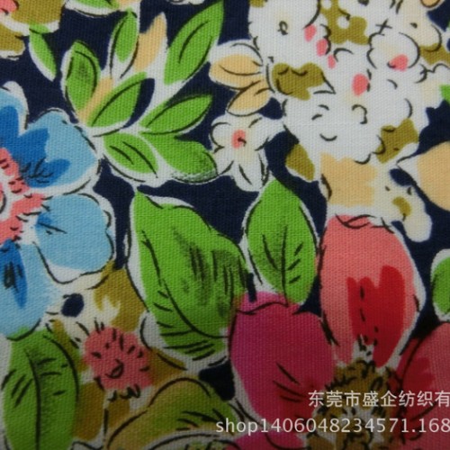 SQ019#  全棉贡缎印花布 全棉印花布 全棉活性印花布图2
