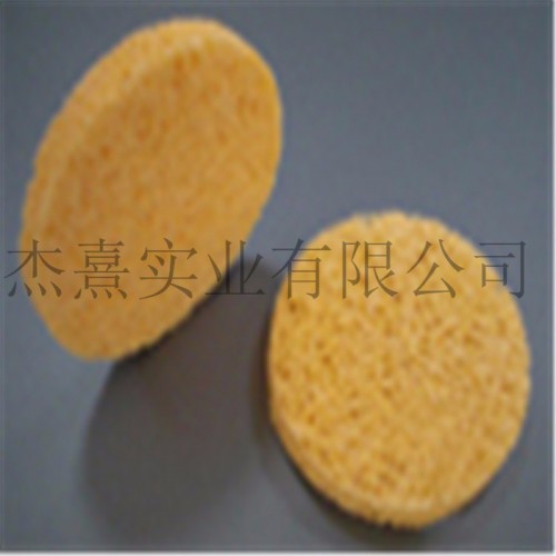 黄色电极片海绵 吸水导热耐高温纤维木浆棉 遇水膨胀清可压缩图8