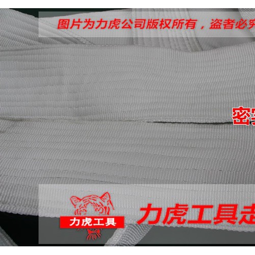 起重吊带双扣白色扁平吊带3T*6M 规格定做图4