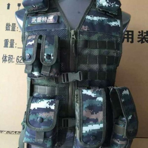 宏瑞中安武警作战背心  武警作战背心 北京武警虎斑作战背心图4