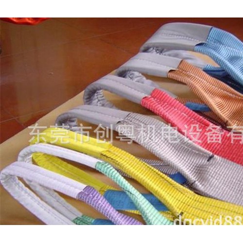 1T彩色多色吊带\扁形吊带\硬型吊带\起重专用/汽车用吊带（4：1）图3