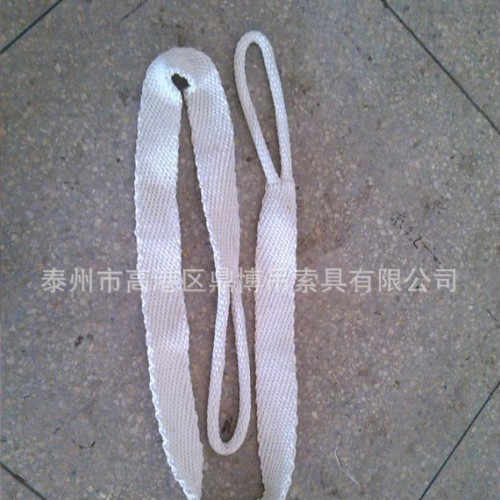 专业生产双扣套环尼龙吊绳 扁平吊带 绳网吊带 涤纶吊带图2
