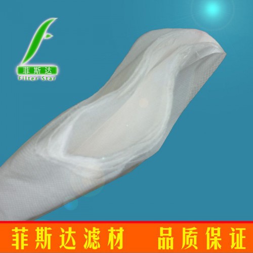 吉林无纺布袋生产180无纺布袋高品质钢圈无纺布袋 直径180过滤袋图2