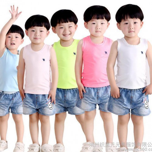 韩版童背心夏季儿童背心糖果男童背心女童背心童装一件代发图3