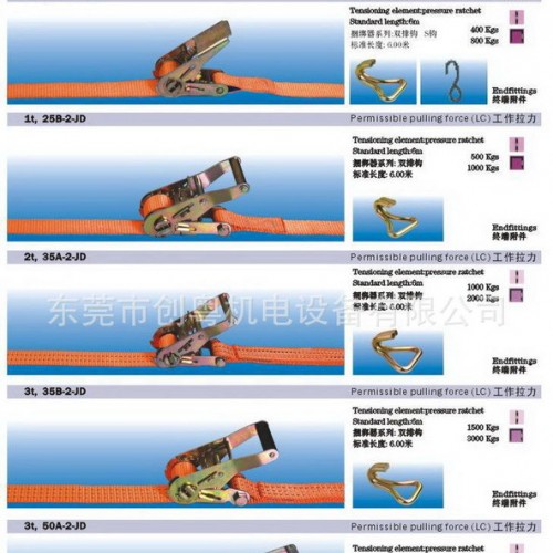 2T起重彩色吊带/彩色吊装/起重机吊装/机械专用吊装车用吊带4：1图2