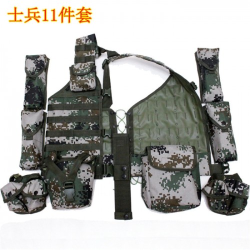 迷彩战术背心 定做06士兵班长作战背心 战术背心图2