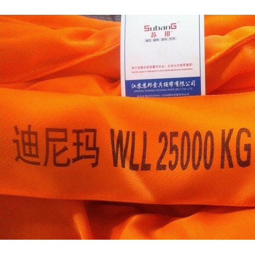 webbing sling 穿丝吊带 圆形吊装带 柔性吊装带 迪尼玛吊带 防割型吊装带图6