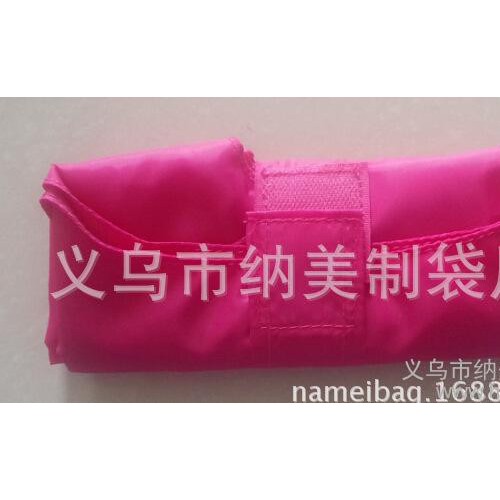 环保背心折叠袋 背心折叠购物袋 涤纶空白背心手提袋 魔术贴自图2