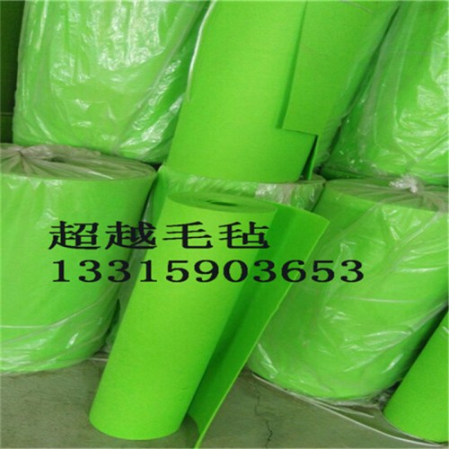供应超越毛毡无纺布 根据客户需要定做彩色针刺毡 毛毡轮 隔音吸音板图2