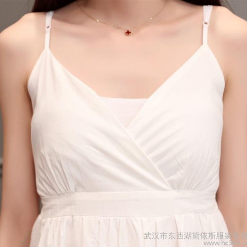名媛气质修身中长款礼服吊带连衣裙2016新款夏装女装夏季蛋糕图1