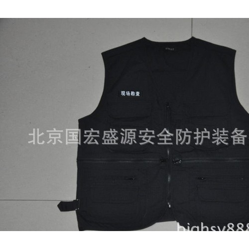 多功能现场勘查背心现场勘查防护使用小背心多兜背心图2