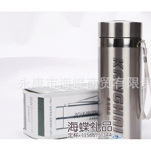 不锈钢真空吊带杯 水杯茶杯 真空保温杯550ML携带方便户外图2