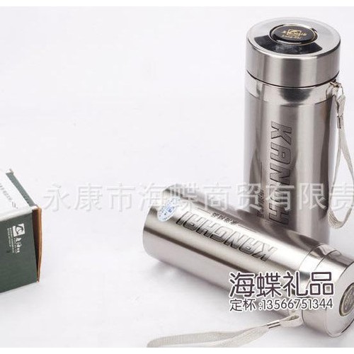 不锈钢真空吊带杯 水杯茶杯 真空保温杯550ML携带方便户外图3