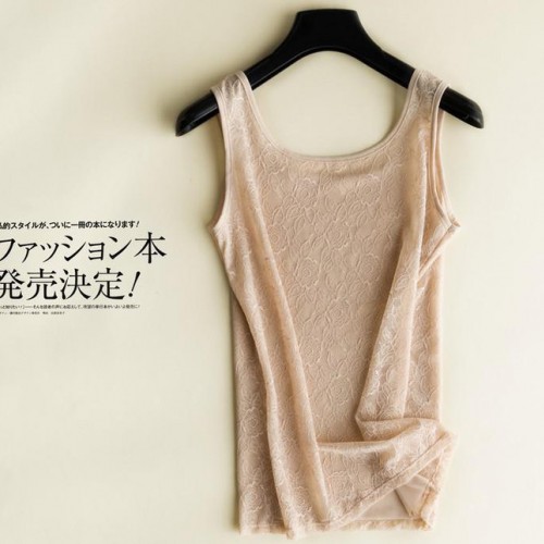 双层全蕾丝背心`2015夏季新品 百搭蕾丝背心图2