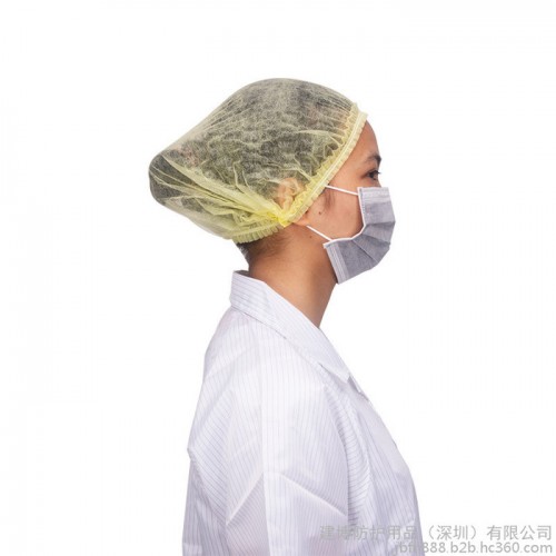 一次性帽子无纺布头套条形帽防尘劳保帽厨师帽食品帽图3