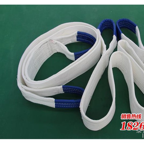 【力虎工具】吊装带/行车吊绳/起重吊绳/工业吊带 安全吊带绳 扁平吊带白【5吨6米】图2
