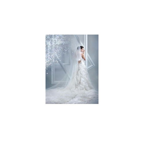 新娘吊带婚纱唯美婚纱图片图2