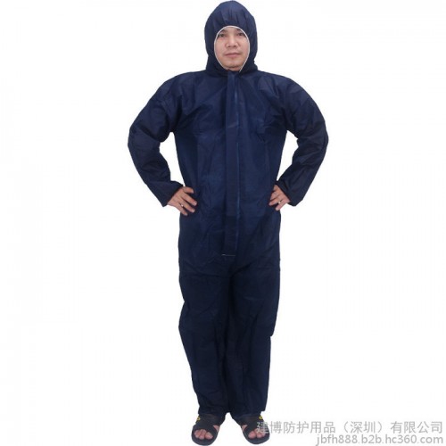 防灰尘粉尘工作服连体全身防护服一次性无纺布隔离衣连帽防护服图4