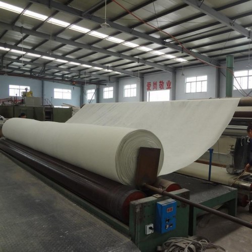 白色防渗土工布  工程建筑护坡路面养护无纺布  防水涤纶长丝土工布图2