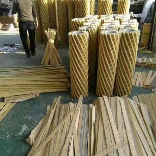 **研磨不织布辊 百洁布刷 海绵吸油无纺布辊刷 抛光刷辊图5