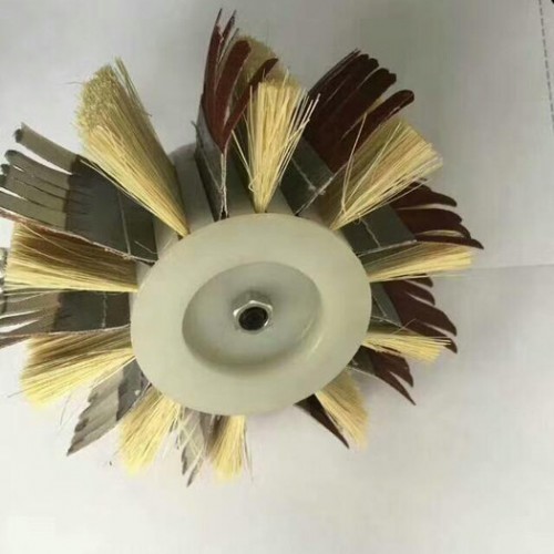 **研磨不织布辊 百洁布刷 海绵吸油无纺布辊刷 抛光刷辊图4