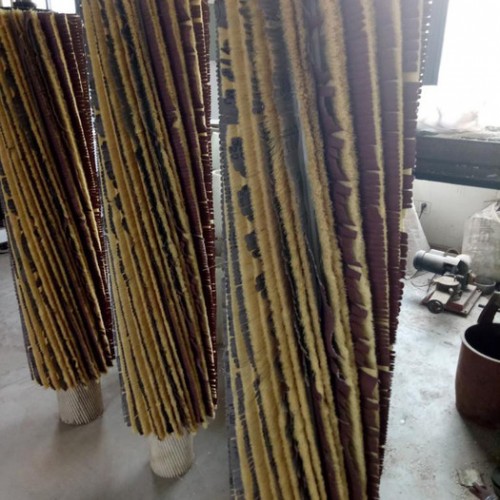 **研磨不织布辊 百洁布刷 海绵吸油无纺布辊刷 抛光刷辊图6