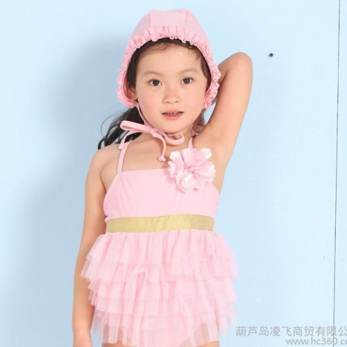 小童幼儿连体三角吊带可爱小宝宝泳衣女孩子品牌泳装现货批发6744图3