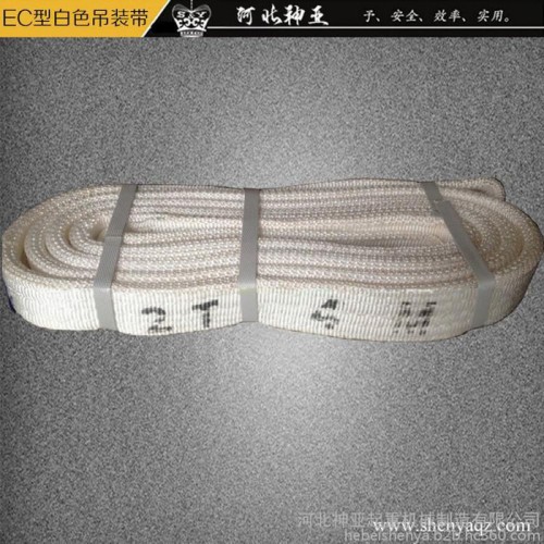 **】吊装带2T扁平白色吊带涤纶吊装带起重索具吊带图2
