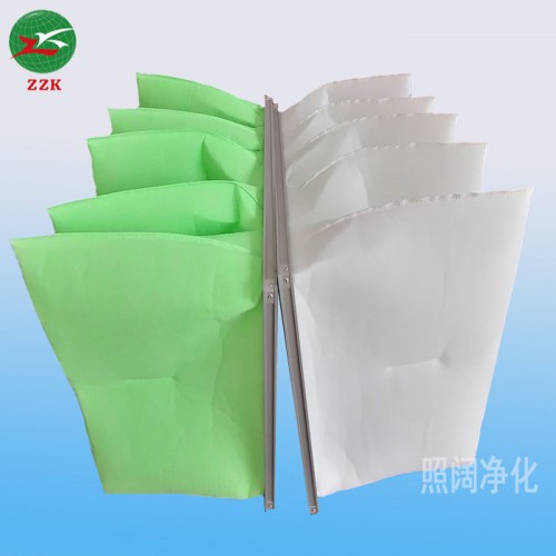 【ZZK**批发初中效袋式空气过滤器 无纺布袋式滤网 非标可订做 初中效无纺布袋式过滤器图1