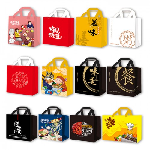 无纺布手提袋 定制定做印刷logo 培训班覆膜环保袋 服装店购物袋 环保购物袋图5