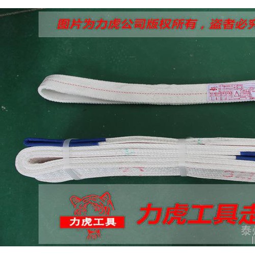 力虎工具 ** 吊装带/起重吊带/白色扁平吊带/吊带8吨1-10米【8吨6米】图3
