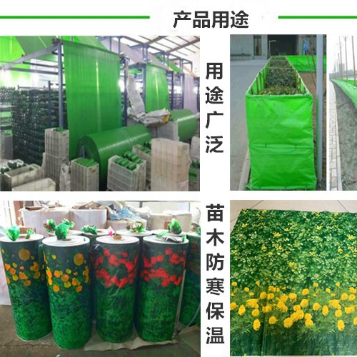 **绿化防寒布 编织布印花腹膜防寒布 1米2绿化无纺布 防寒布1-6米 带月季花印花防寒布图7