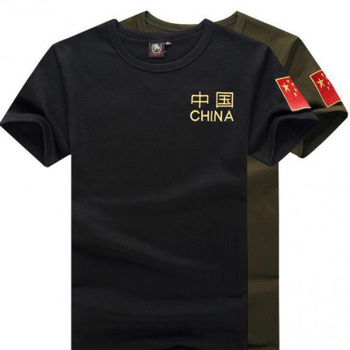 刺绣中国**军装迷彩短袖特种兵T恤男战术背心户外军迷服装 8