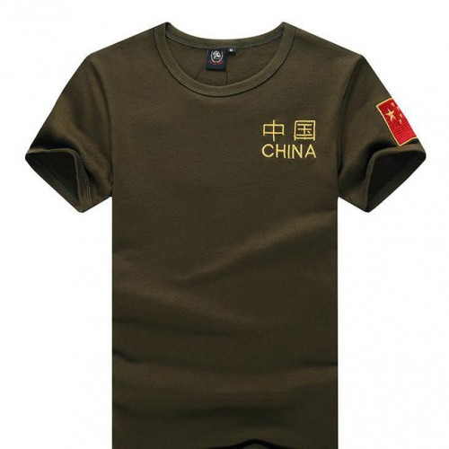 刺绣中国**军装迷彩短袖特种兵T恤男战术背心户外军迷服装 8图2