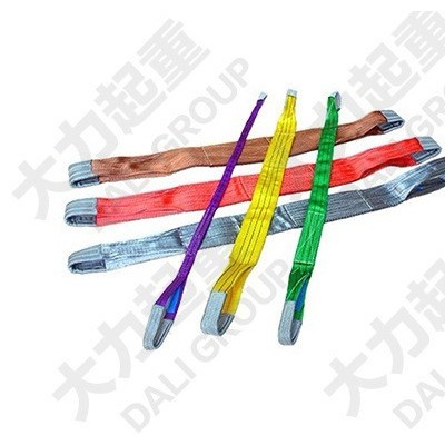 扁平吊装带3T4M 彩色涤纶吊带合成纤维吊装带