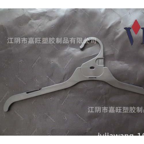 直销VICS标准TIC衣架 TH45黑色环保材料衣架 可挂吊带图3