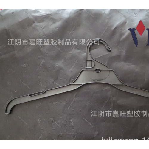 直销VICS标准TIC衣架 TH45黑色环保材料衣架 可挂吊带图2