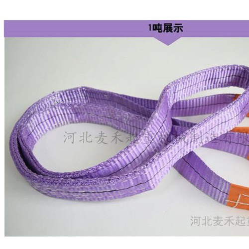 起重吊带 扁平彩色双扣环形涤纶吊装带 起重吊装带 拉车带3吨图3