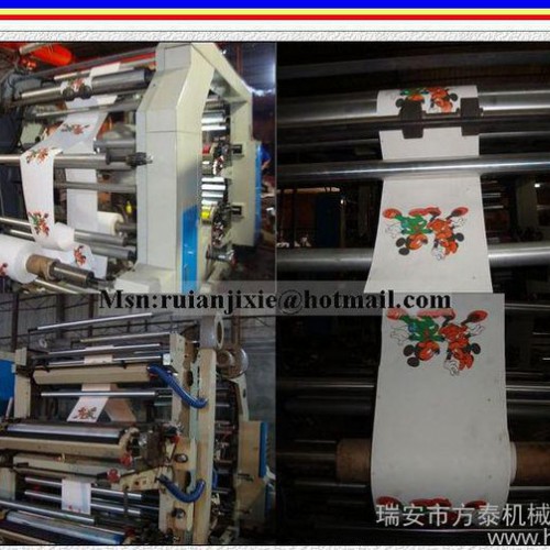 两色背心袋柔版印刷机图1
