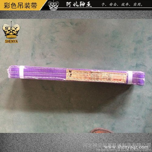 ** 双扣扁平吊装带 3吨3米柔性彩色涤纶吊带 **起重吊索具图1