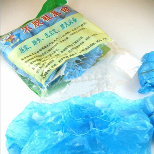 【精淘塑料】 厂家 专业提供 大量** 一次性鞋套批发 无纺布鞋套 pe鞋套 防尘防水鞋套图3
