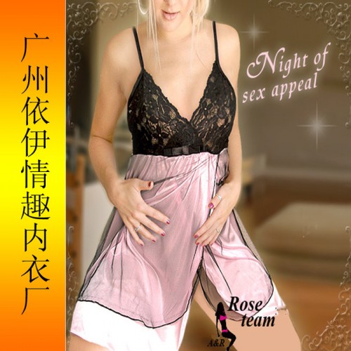 供应娓娓狐EB161情趣内衣 透视性感吊带睡裙 厂家直批欧美外贸图2
