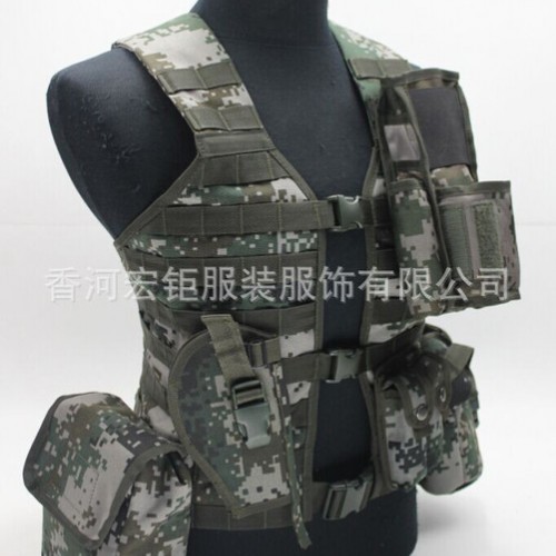 06通用单兵战斗携行具战术背心 干部配置图1