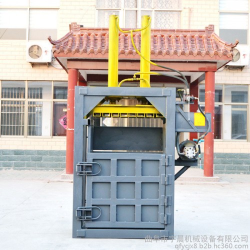 纸箱打包机 无纺布压缩打包机 废旧服装布条捆包机图5