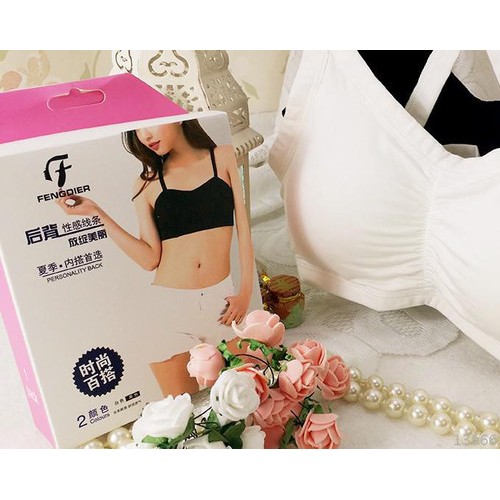 FENGDIER 2015夏微信爆款 欧美后背交叉镂空美背打底吊带瑜伽抹胸图6