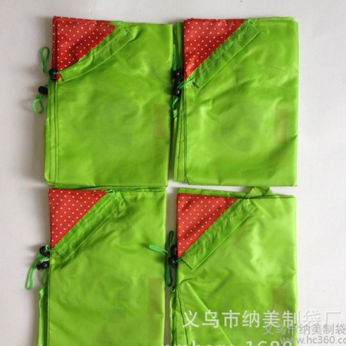 草莓环保袋生产 草莓手提背心束口折叠袋加工 造型定做图2